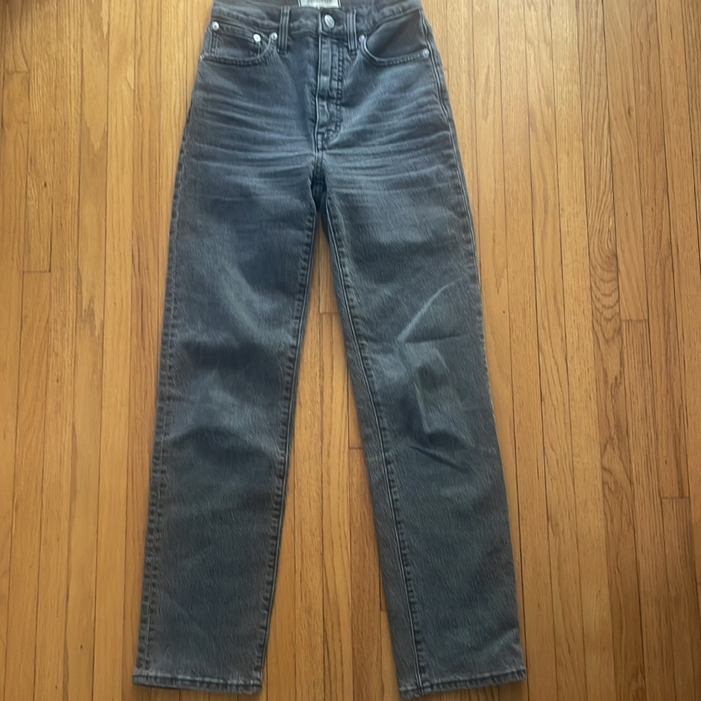 Madewell The Perfect Vintage Straight Jean Cosner Wash Size 23 Gray Denim - Picture 1 of 11